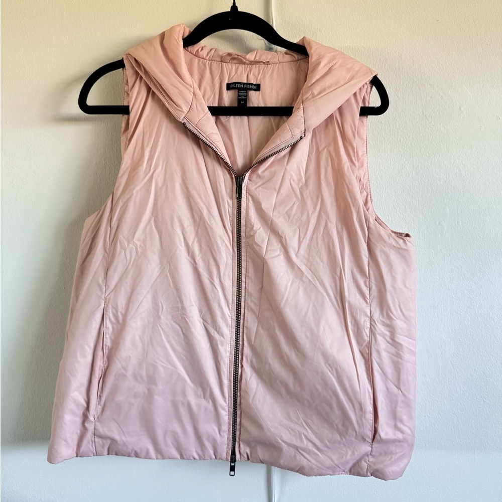 Eileen Fisher Pink Puffer Vest